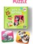 Hayvanlar ve Yavruları 12 Parça (Puzzle Karton Kitap) 1