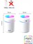 H2O Şarjlı Humidifier 300 ml Ultrasonik Hava Nemlendirici Buhar Makinesi ve Aroma Difüzörü H2O 3