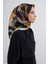 Geometrik Desenli Saf Ipek Twill Eşarp 9413D 80 1