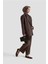 Beli Lastikli Pileli Pantolon 25KD9005 Kahverengi 3