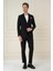 Slim Fit Torba Cep Esnek Spandex Karışımlı Düz Siyah Blazer Ceket C 696 1
