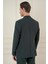 Slim Fit Torba Cep Esnek Spandex Karışımlı Düz Nefti Blazer Ceket C 696 5