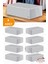 8 Adet Antrasit Çizgili Büyük Boy Baza Altı ve Çekyat Hurç - 65X45X22 cm - Organizer 2
