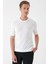 Slim Fit Bisiklet Yaka Kısa Kol Beyaz Triko Tr 869 1