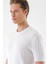 Slim Fit Bisiklet Yaka Kısa Kol Beyaz Triko Tr 869 4