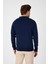 Lacivert Saf %100 Pamuk Erkek Patlı Düğmesiz Polo Yaka Triko Kazak 5