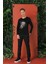 Slim Fit Baskılı Bisiklet Yaka Esnek Pamuk Siyah Tişört Ts 866 4