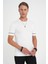 Comfort Fit Bisiklet Yaka Kısa Kollu Ekru Triko Tr 882 4