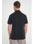 Comfort Fit Polo Yaka Modal Karışım Kısa Kol Casual Siyah Tişört Ts 903 5