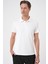 Comfort Fit Polo Yaka Esnek Pamuk Casuel Ekru Tişört Ts 886 2
