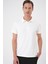 Comfort Fit Polo Yaka Esnek Pamuk Casuel Ekru Tişört Ts 886 4