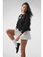 Bisiklet Yaka Uzun Kollu Basic Triko Kumaş Sweatshirt 2