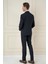 Slim Fit Çift Yırtmaç Düz Lacivert Klasik Takım Elbise Tk 913 5