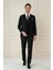 Slim Fit Çift Yırtmaç Düz Siyah Klasik Takım Elbise Tk 913 1