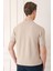 Slim Fit Polo Yaka Kısa Kol %100 Pamuk Bej Triko Tr 868 5