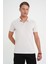 Comfort Fit Polo Yaka Modal Karışım Kısa Kol Casual Taş Tişört Ts 903 2