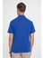 Comfort Fit Polo Yaka Modal Karışım Kısa Kol Casual Koyu Mavi Tişört Ts 903 5