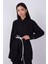 Geniş Parçalı Tasarım Gömlek Siyah 5