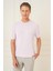 Slim Fit Bisiklet Yaka Kısa Kol Pembe Triko Tr 869 2