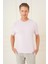 Slim Fit Bisiklet Yaka Kısa Kol Pembe Triko Tr 869 4