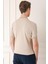 Slim Fit Bisiklet Yaka Kısa Kol Bej Triko Tr 869 5