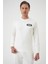 Ts 888 Slim Fit Ekru Spor T-Shirt 3