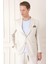 Comfort Fit Çift Yırtmaç Balıksırtı Dokuma Pamuk Casual Bej Ceket C 672 2