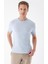 Slim Fit Bisiklet Yaka Kısa Kol Mavi Triko Tr 869 1