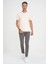 Comfort Fit Bisiklet Yaka Esnek Pamuk Casuel Krem Tişört Ts 885 1