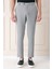 Comfort Fit Beli Lastikli Balıksırtı Dokuma Casuel Gri Pantolon P 1155 1