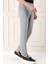 Comfort Fit Beli Lastikli Balıksırtı Dokuma Casuel Gri Pantolon P 1155 3