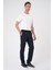 Comfort Fit Gofre Dokulu Beli Lastikli Lacivert Jogger Pantolon P 1177 2