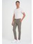Slim Fit Yan Cepli Düz Esnek Casuel Vizon Pantolon P 1144 2