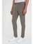Slim Fit Yan Cepli Düz Esnek Casuel Vizon Pantolon P 1144 5