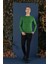 Tr 858 Slim Fit Yeşil Klasik Triko 1