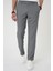Comfort Fit Beli Lastikli Siyah Jogger Pantolon P 1181 3