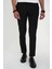 Comfort Fit Esnek Pamuk Spor Siyah Pantolon P 1190 3