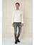 Tr 875 Slim Fit Ekru Klasik Triko 1