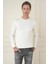 Tr 875 Slim Fit Ekru Klasik Triko 4