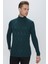 Tr 852 Slim Fit Zümrüt Yeşil Klasik Triko 2