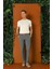 Comfort Fit Gofre Kumaş Pileli Pamuk Casuel Nefti Pantolon P 1148 2