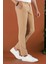 P 1123 Slim Fit Camel Spor Pantolon 4
