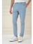 Comfort Fit Beli Lastikli Esnek Casuel Havacı Mavi Pantolon P 1173 3