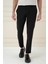 Comfort Fit Beli Lastikli Esnek Casuel Siyah Pantolon P 1173 1