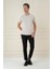Comfort Fit Beli Lastikli Esnek Casuel Siyah Pantolon P 1173 2