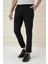 Comfort Fit Beli Lastikli Esnek Casuel Siyah Pantolon P 1173 3