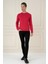 Tr 875 Slim Fit Kırmızı Klasik Triko 1