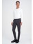Slim Fit Yan Cepli Düz Esnek Casual Antrasit Pantolon P 1144 2