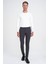 Slim Fit Yan Cepli Düz Esnek Casual Antrasit Pantolon P 1144 4