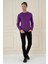 Tr 875 Slim Fit Mor Klasik Triko 1